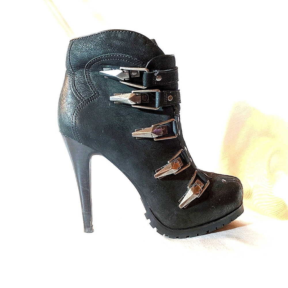 ASH black leather booties. 8.5. NWOT!